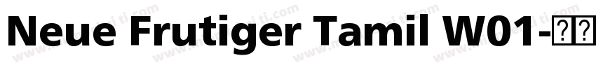 Neue Frutiger Tamil W01字体转换